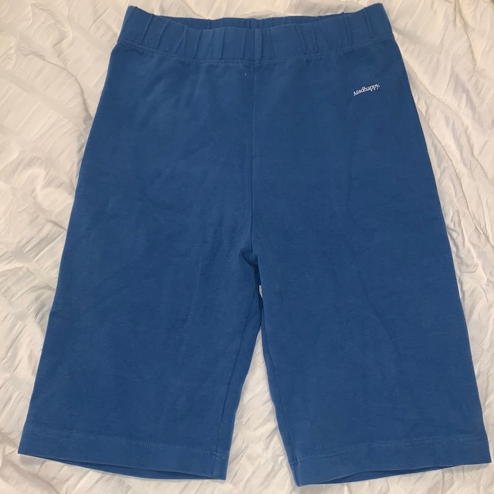 Madhappy blue biker shorts
